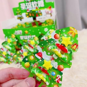 Youtube insで話題 お菓子 クリスマスツリーをイメージしたフルーツ味のグミ パイナップルグミ フルーツ味韓国グミ 韓国菓子