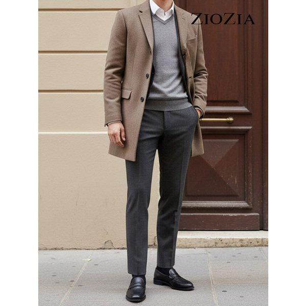 デイリーダークカーキミラクルスーツパンツ（ABC4SP1201_DKH）