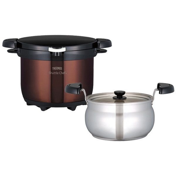 KBG-3000-CBW クリアブラウン シャトルシェフ 真空保温調理器 (3.0L)