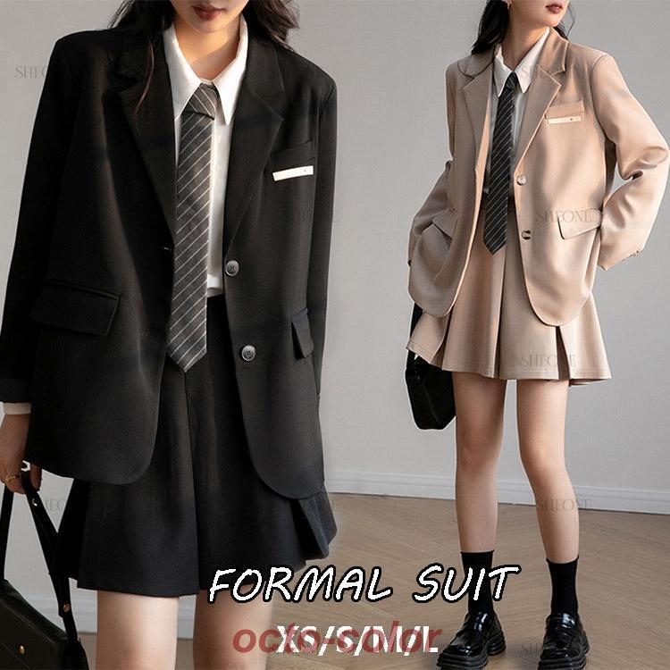卒業式 スーツ 女の子 韓国 制服 ピアノ発表会 フォーマルスーツ 卒服 女の子 入学式 スーツ 2点セット 大きいサイズ 女子 高校生 スーツp241519156