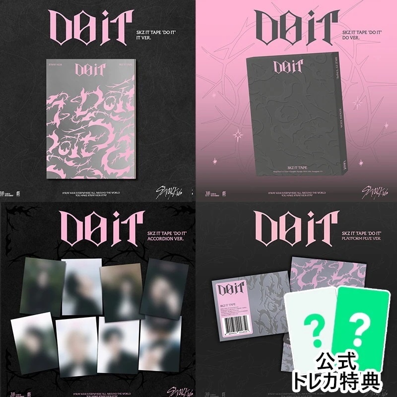 当店特典 [4種セット] StrayKids アルバム [DO IT] (DO+IT+PLATFORM+ACCORDION VER.) 一般版 SKZ スキズ チャート反映