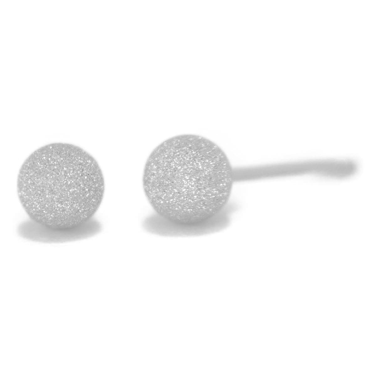 【プラチナピアス】 フラッシュボールピアス 4mm 日本製 シンプル 小ぶり 1ペア両耳販売 レディース スターダスト プレゼント ギフト yokomountain