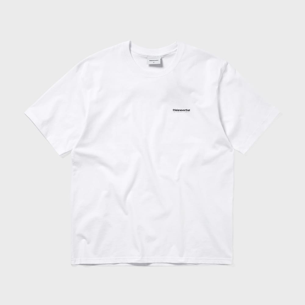 ディス・イズ・ネヴァー・ザット INTL ロゴ T シャツホワイト