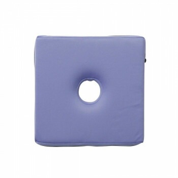 KINDCARE 洗える低反発 角座クッション （すべり止め付き） ブルー CH450407