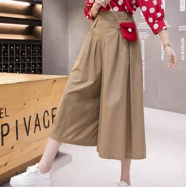 パンツ ボトムス レディース ガウチョパンツ ロングパンツ ワイドパンツ アンクル丈 タックプリーツ ポケット ハイウエスト かわいい 大人可愛い きれいめ シンプル カジュアル おしゃれ かっこいい