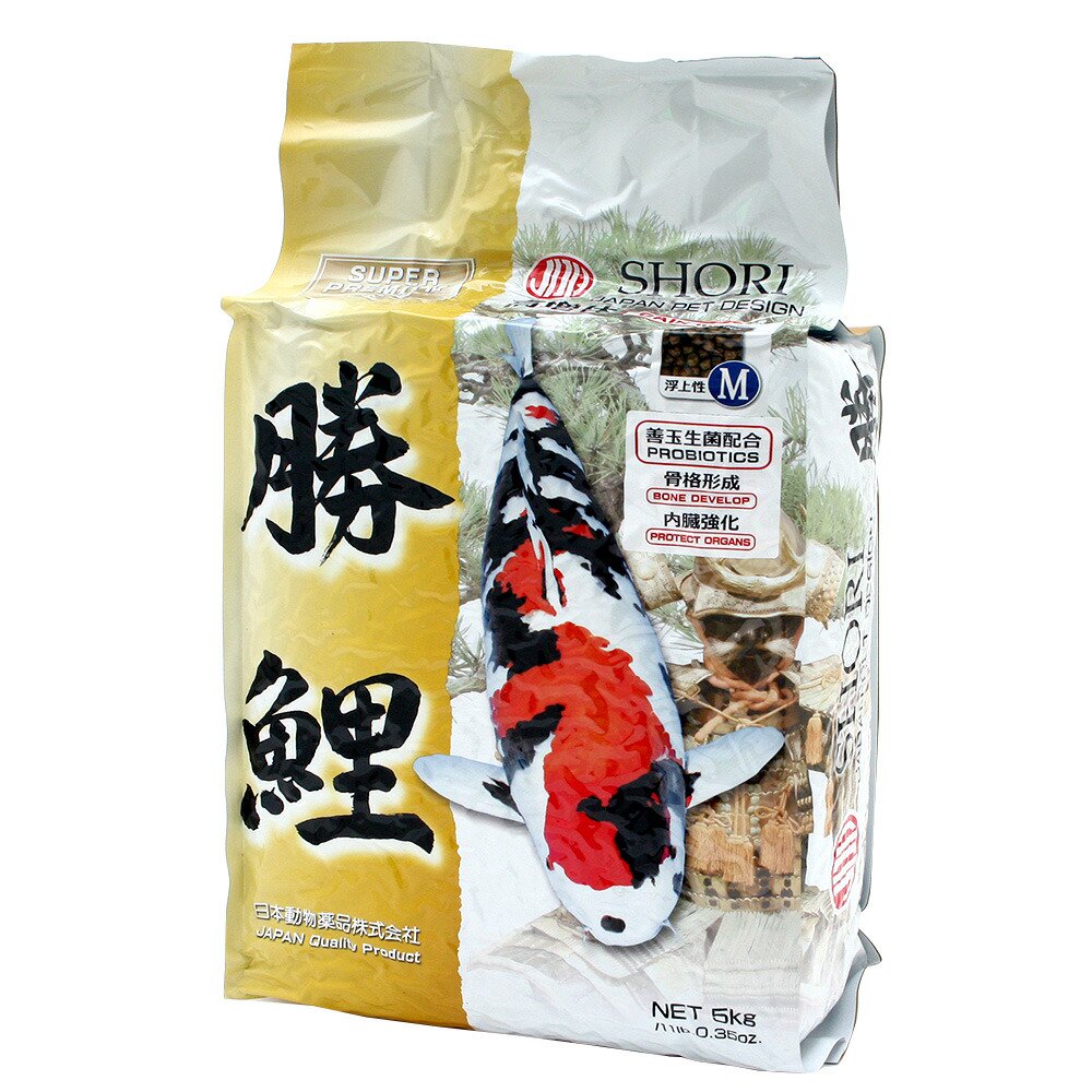 鯉の餌　日本動物薬品　ニチドウ　勝鯉　中粒　５ｋｇ　Ｍ　錦鯉　餌　飼料　ＣＲＣ10―41―70―10―00