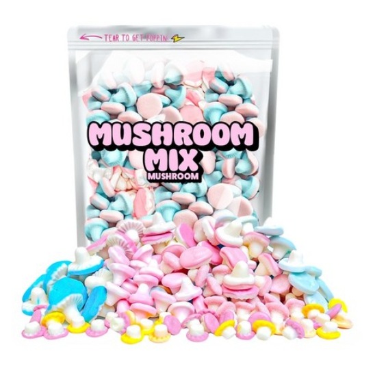 スウェディッシュ きのこ マッシュルームミックス Mushroom Mix スウェーデンゼリー キャンディー 180g X 1個 / 韓国お菓子 / 韓国食品 / 버섯 머쉬룸 믹스 180gX1