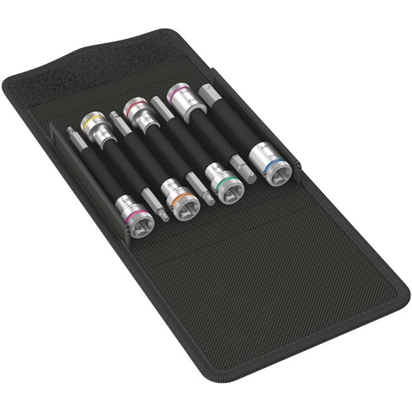 WERA ヴェラ 7個入 差込角3/8DR Hex-Plus ビットソケット セット インチサイズ 003181 工具 ツール DIY 作業工具 道具