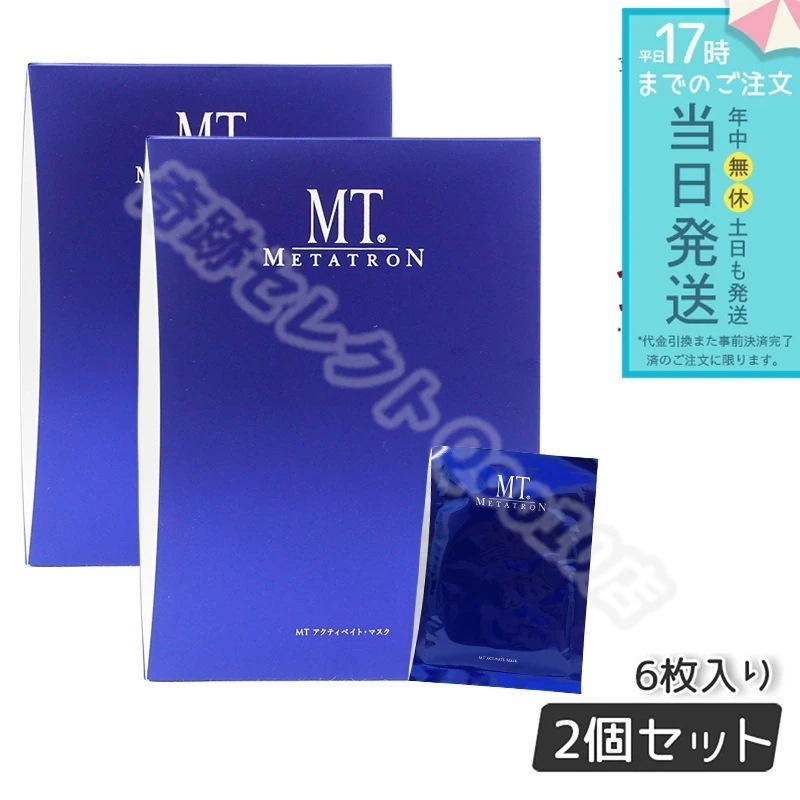 【2個セット】MTメタトロン アクティベイトマスク 6枚入り