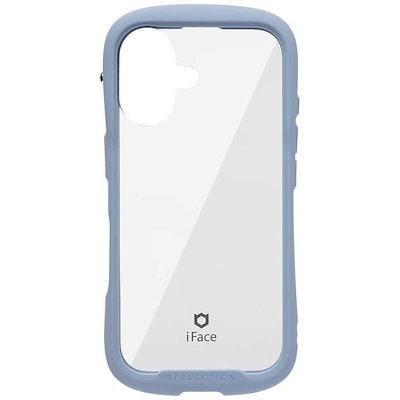 他サイト： HAMEE　iPhone 16(6.1インチ) iFace Reflection強化ガラスクリアケース iFace ペールブルー　41-979655の商品画像
