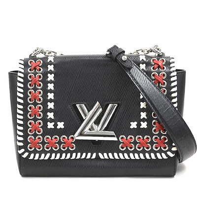 ルイ ヴィトン LOUIS VUITTON ショルダーバッグ エピ ツイストMM エピレザー ブラック×ホワイト×レッド レディース M42778 90228i
