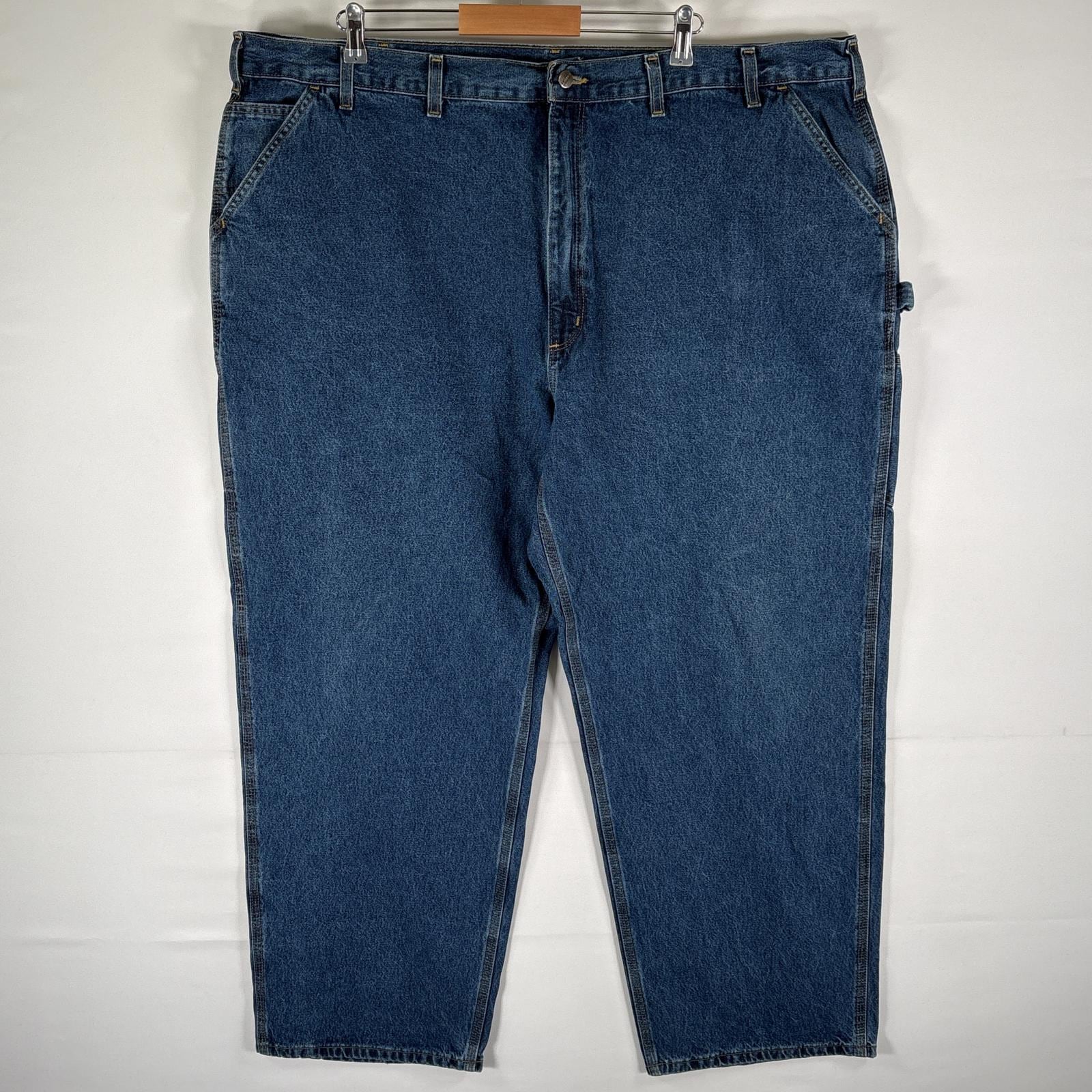 古着 デニムパンツ ペインター ワーク ジーンズ ボタンフライ 色落ち 大きいサイズ w50 L32 ブルー メンズ 6,468円