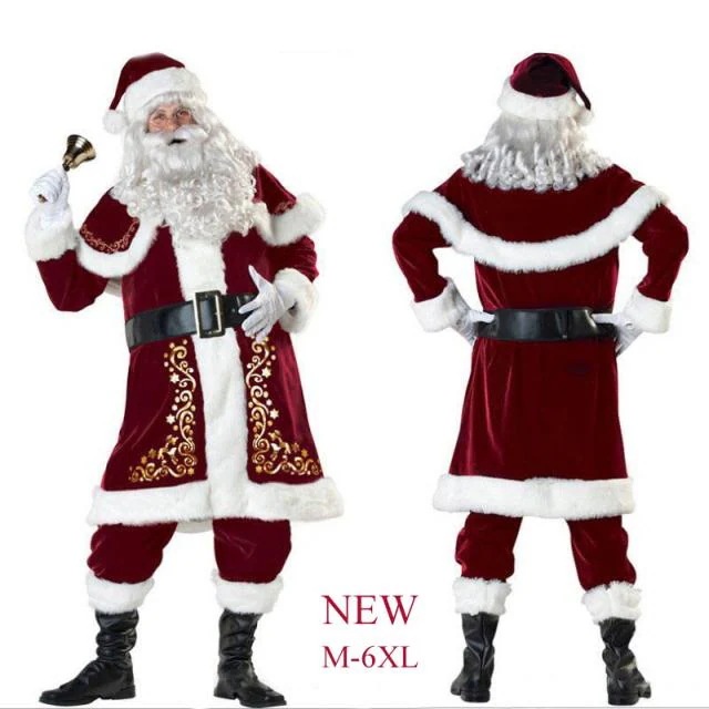2022 サンタ コスプレ クリスマス コスプレ サンタクロース コスプレ クリスマス衣装 メンズサンタクロース サンタ帽子 サンタウィッグ 大人 豪華 サンタ コスプレ 髭 ヒゲ ひげ カツラ ウィ