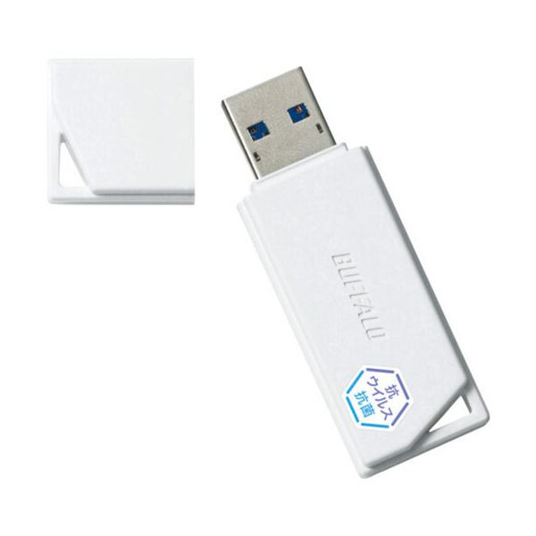 バッファロー USBフラッシュ ホワイト RUF3-KVB128G-WH