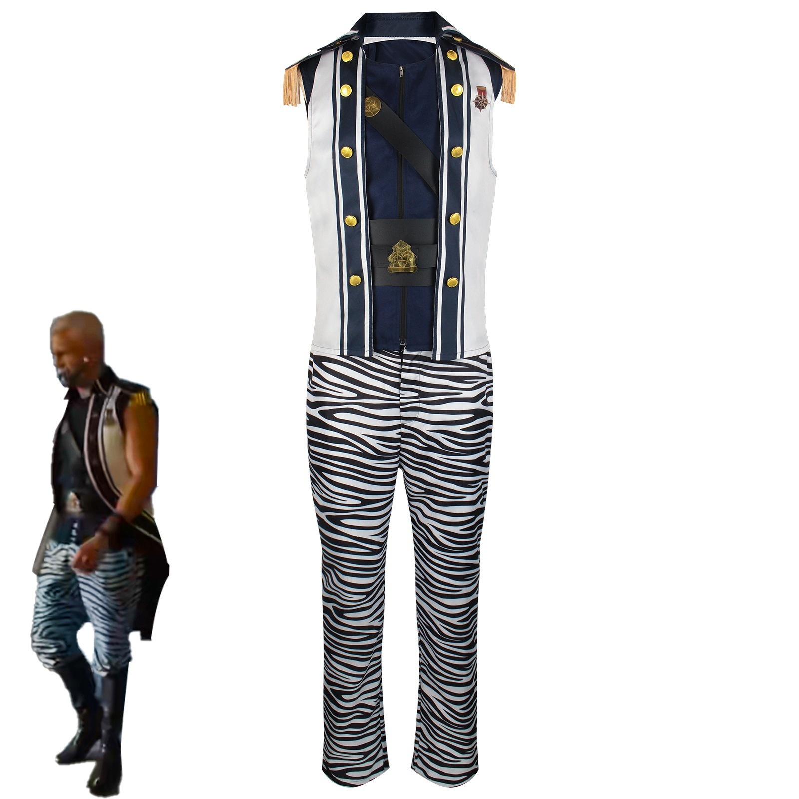 ワンピースモンカコススーツライブ版モンカと同じ男性ステージパフォーマンス衣装コスプレスーツ