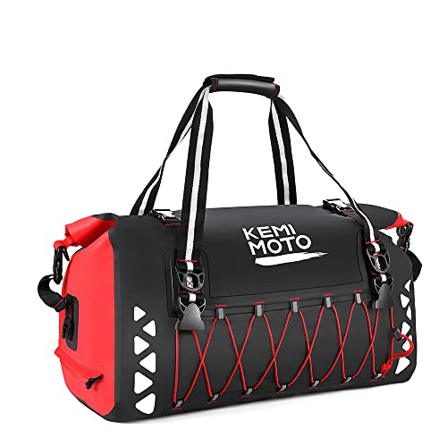 サイズ：50Lドラムバッグ kemimoto 50L 大容量 ツーリングバッグ 多機能キャリアバッグ