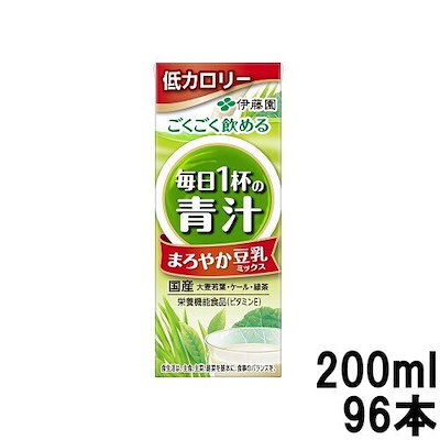毎日1杯の青汁 まろやか豆乳ミックス 紙パック 200ml ...のサムネイル