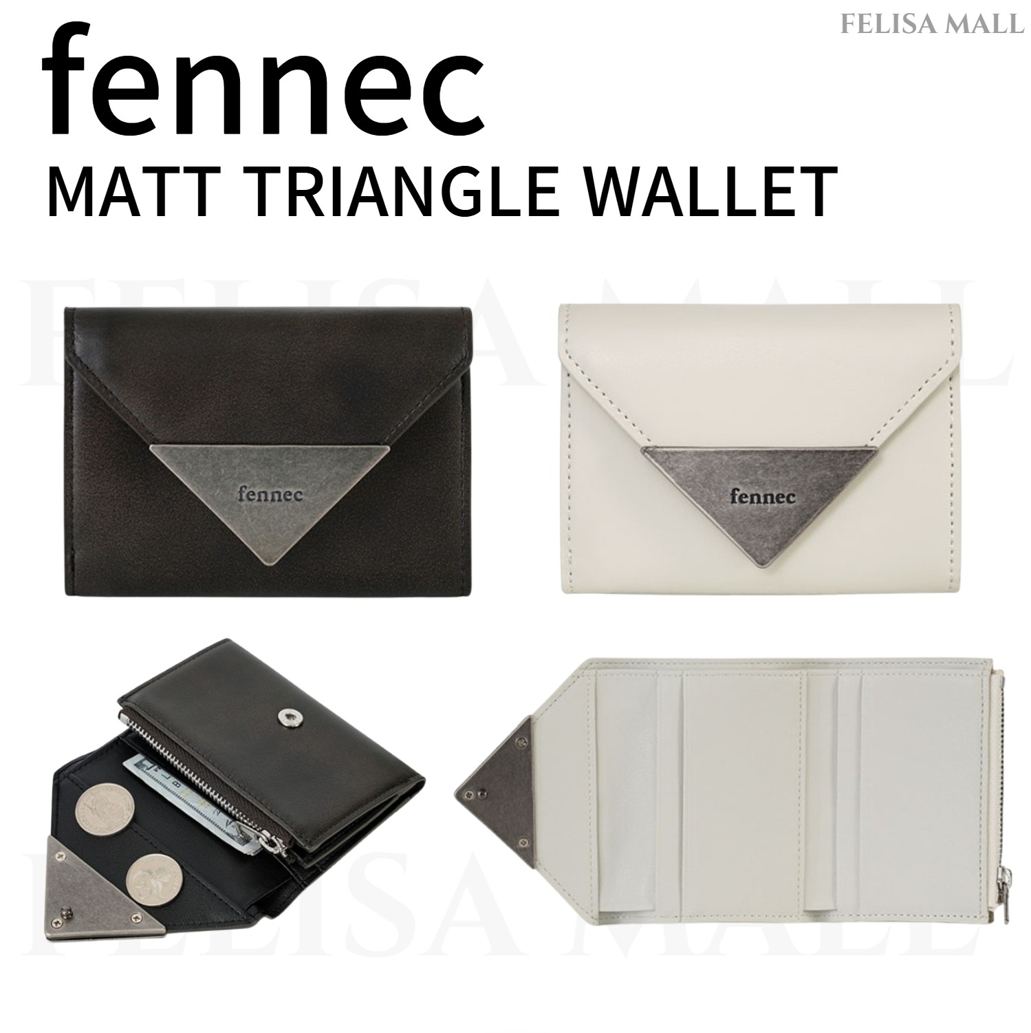 fennec ブラック 三つ折り財布 fennec ブラック 三つ折り財布