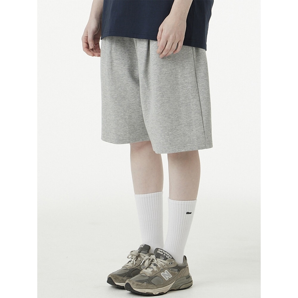 アーバナージバミューダワイドスウェットショーツグレー