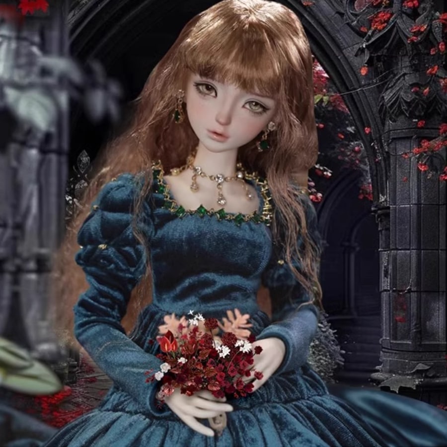 球体関節人形 sd人形 1/4 関節人形 BJDドール 40cm Cali卡莉中世纪公主树脂玩偶全套玩偶ハンドメード化粧