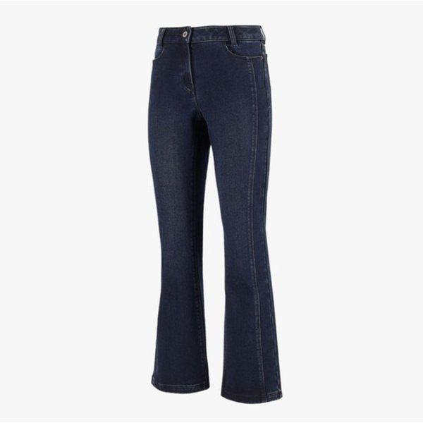 女性秋起毛ストレッチブーツカットデニムパンツ6K61610_YS