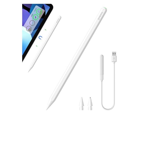GOOJODOQ 新型 GD13+ スタイラスペン ワイヤレス充電式+Type-C充電式 iPad用 タッチペン Bluetooth ペンシタッチペン・スタイラス