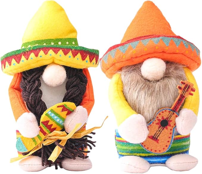 Fiesta Gnome Cinco de Mayo 顔のない人形 Tomte メキシカンタコス 火曜日 夏 ホーム キッチン 階層トレイ デコレーション 4,650円