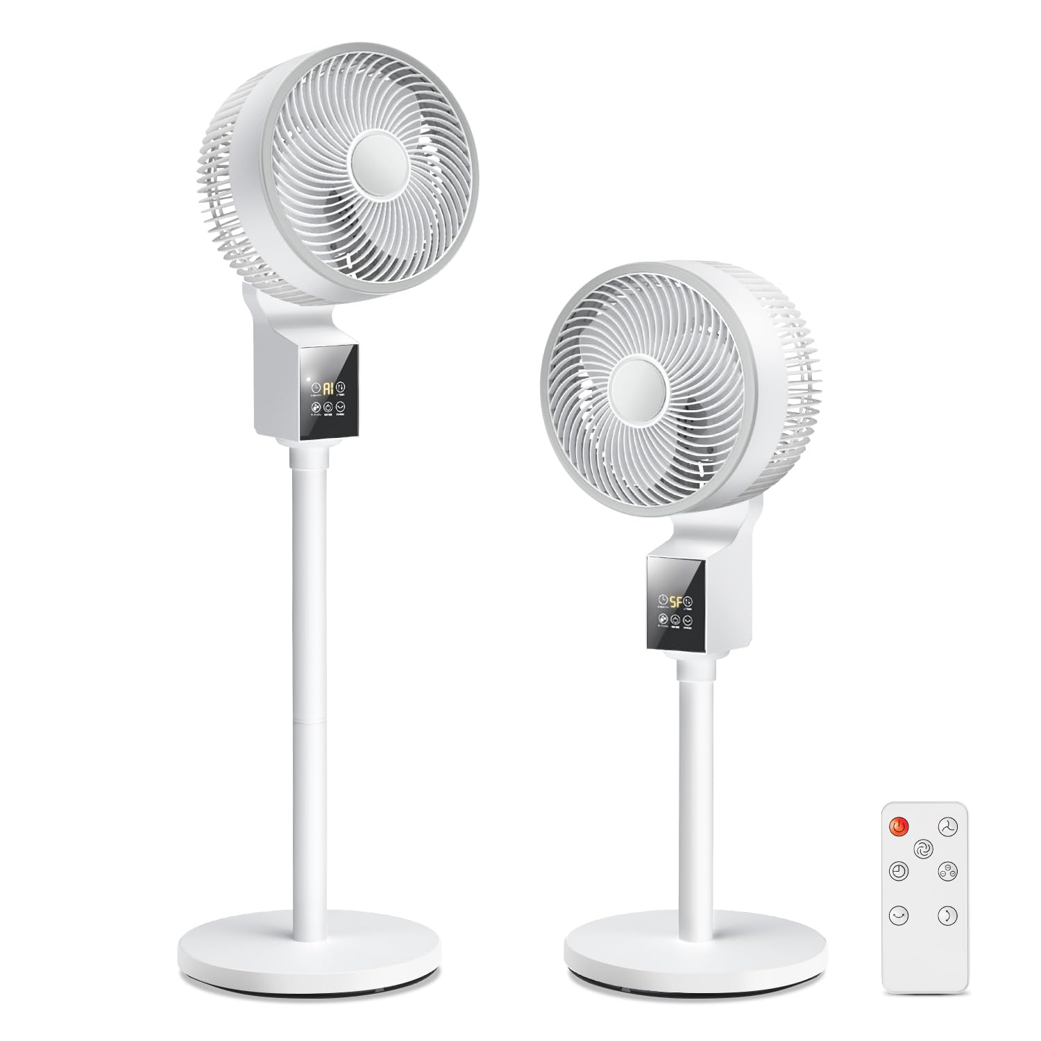 サーキュレーター 扇風機 【上下左右自動首振り&AIモード&マイナスイオン】 リビング扇風機 DCモーター 30畳 パワフル送風 暴風モード 12段階風量&4モード 睡眠モード せんぷうき 静音 アロ