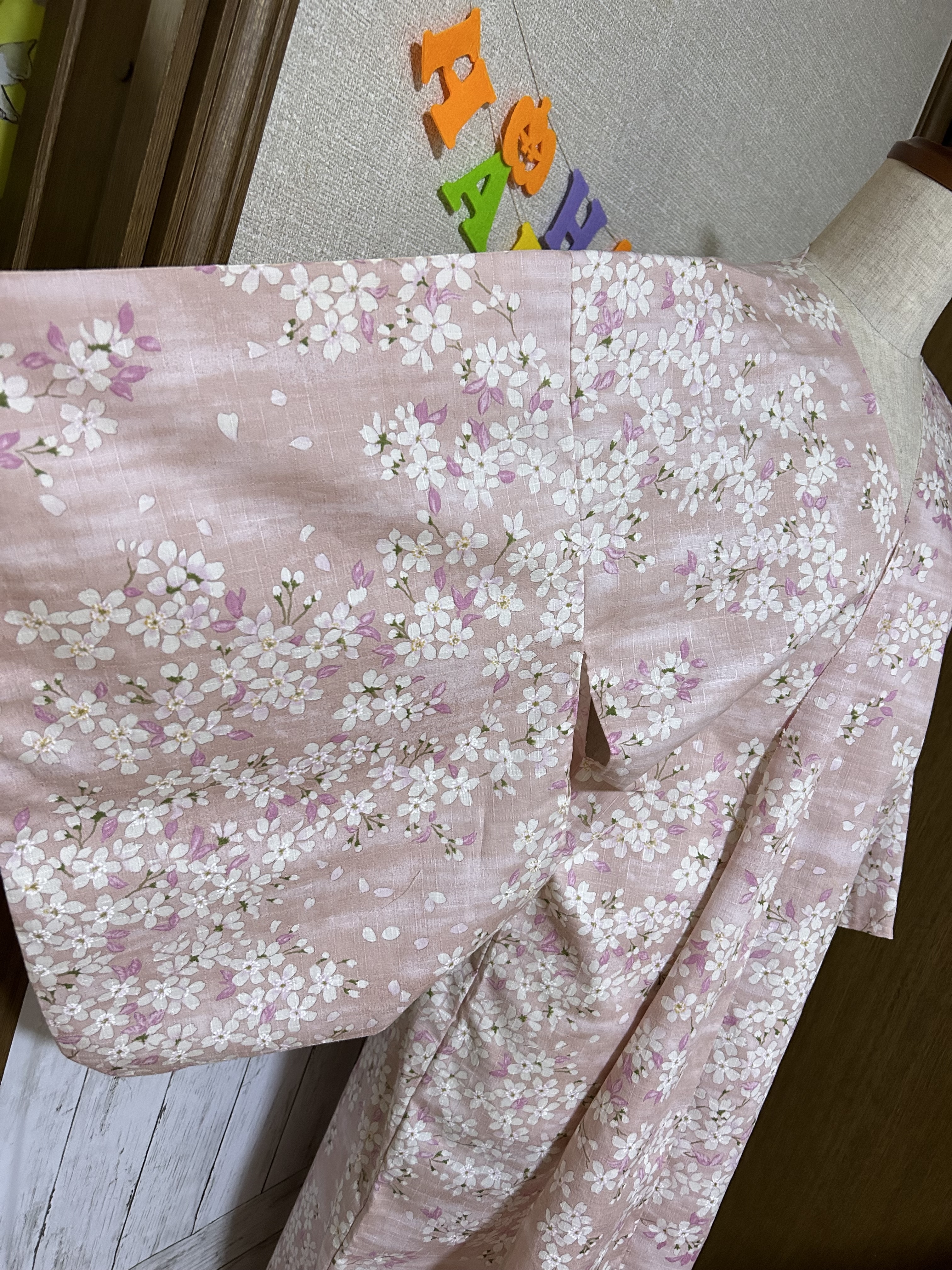 花柄浴衣