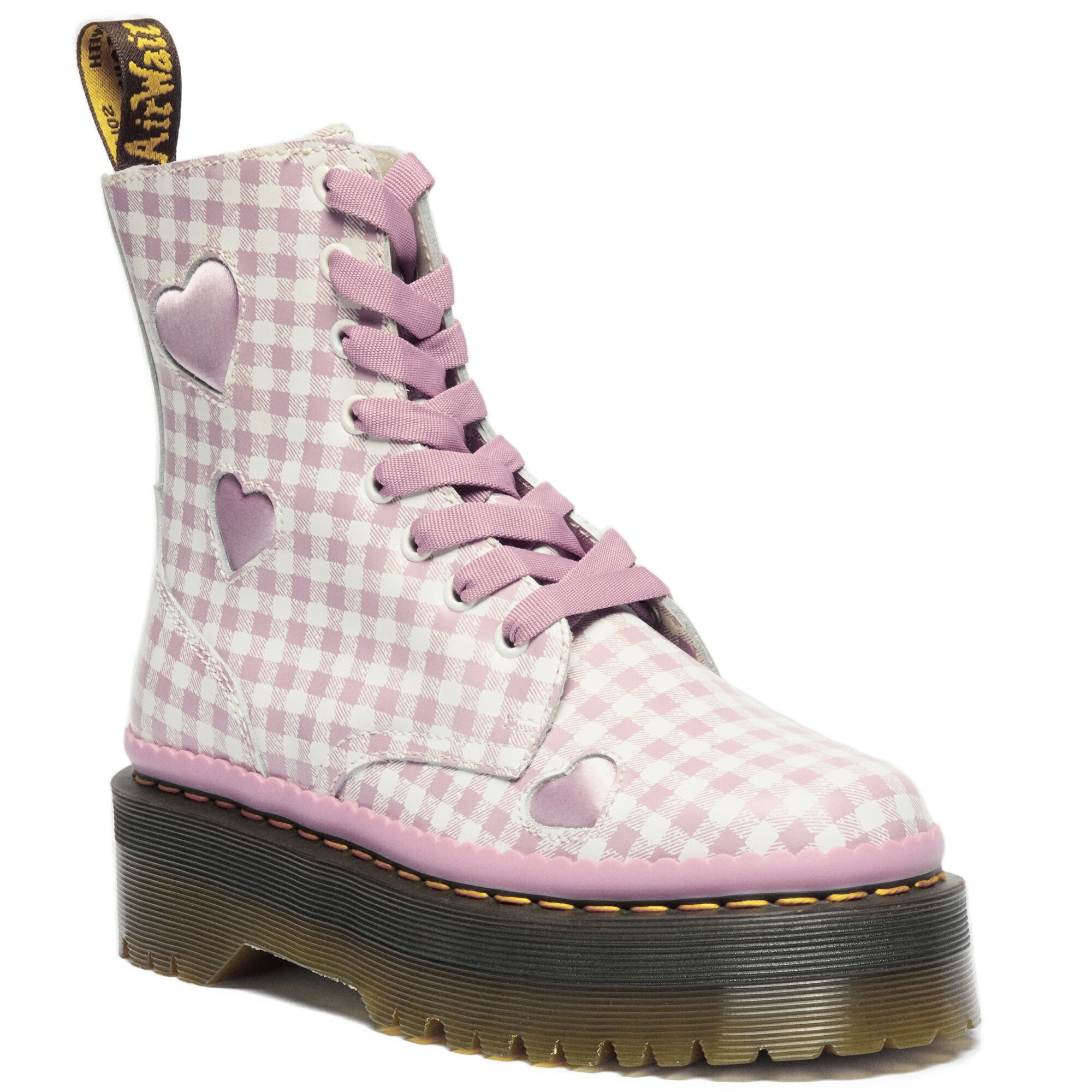 【公式】JADON ハート 8 ホール ブーツ ウィメンズ 靴 WHITE+DUSTY ROSE 42906100