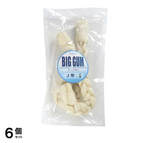 ペットプロ 大型犬用 BIG(ビッグ)ガム J型 2本入 6個セット