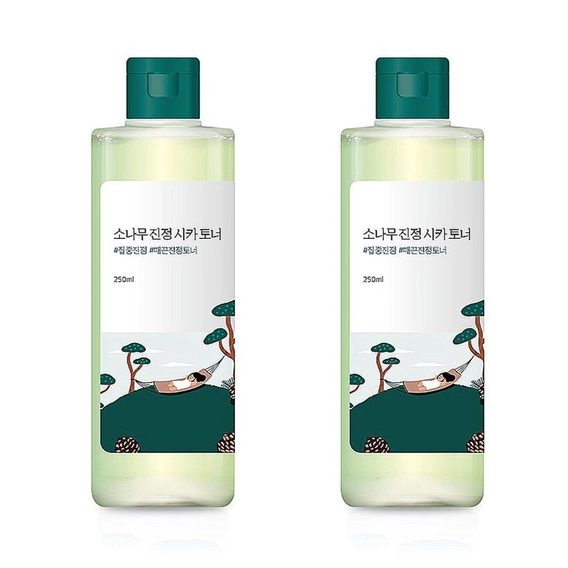 [1+1] ラウンドラップ松の実鎮静シカトナー 250ml 2個