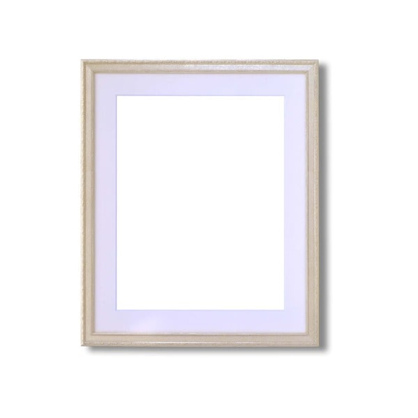 ( 軽量水彩額 ) 柄入り 水彩額 マット付 F8 シルバー 金水彩額 銀水彩額 UV 紫外線 カットアクリル 額 額縁 フレーム