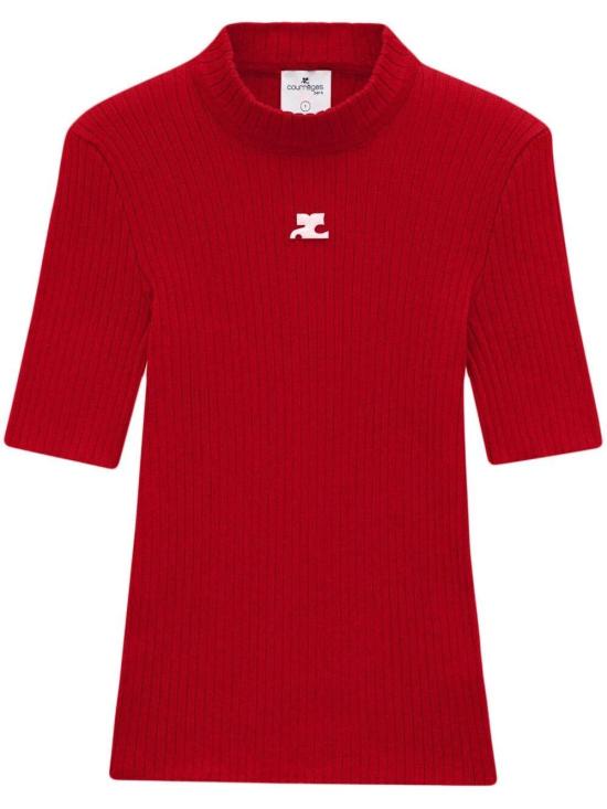 COURREGES Women Turtle Neck PERMPU026FI0001 4034 RED