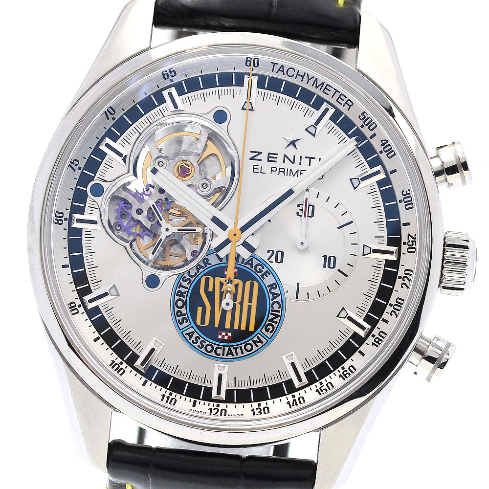 ゼニス ZENITH 03.3100.3600/21.M3100 エル・プリメロ クロノマスター SVRA 自動巻き メンズ 美品 箱・保証書付き_821402【中古】