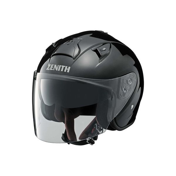 バイクヘルメット ジェット YJ-14 ZENITH サンバイザーモデル メタルブラック L