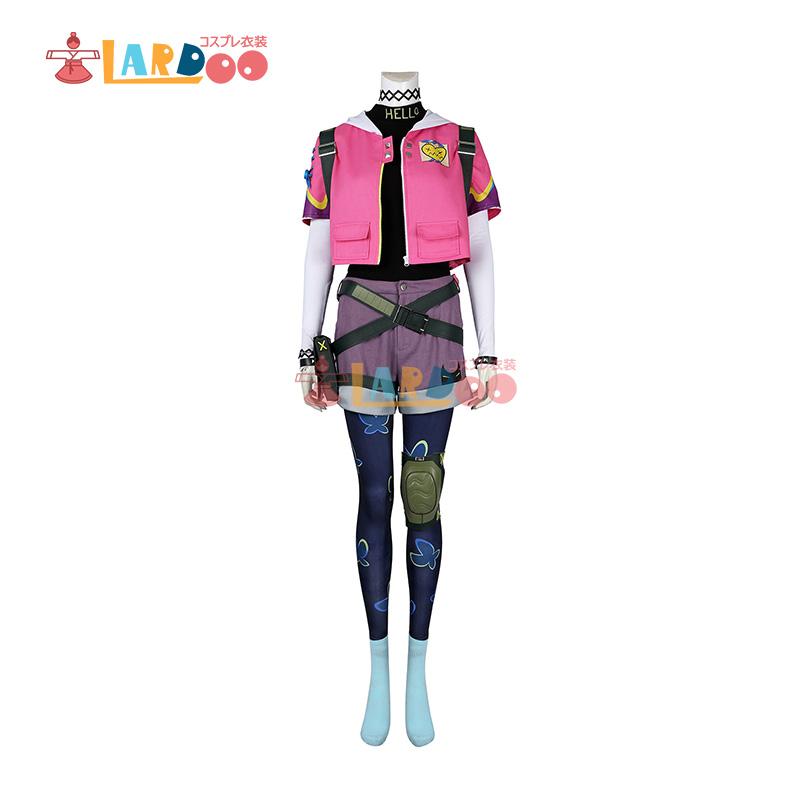 ヴァロラント VALORANT クローヴ CLOVE リュック付き コスチューム コスプレ衣装 6 月までの購入でシオンのぬいぐるみをプレゼント