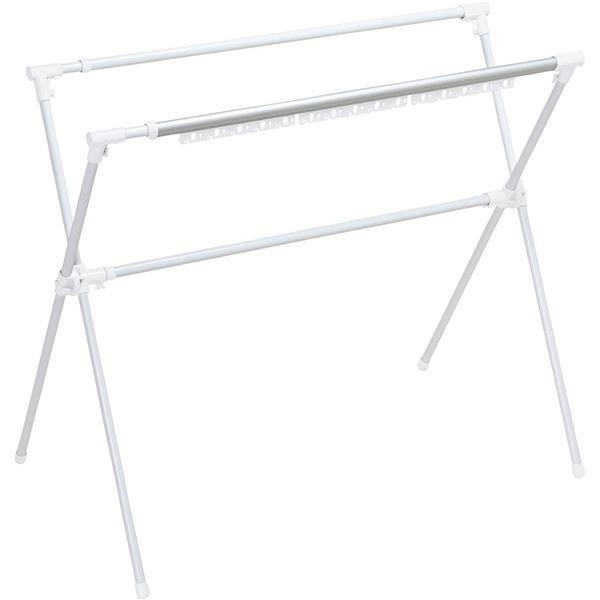 布団干し 洗濯物干し 約幅134230×奥行76×高さ115cm ホワイト 折りたたみ スチール セキスイ 多機能ふとんほし 洗濯用品