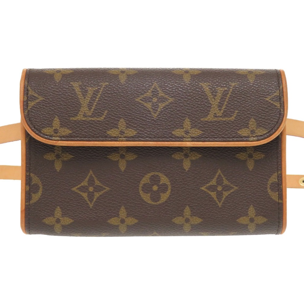 美品 ポシェット フロランティーヌ モノグラム M51855 ウエストバッグ モノグラムキャンバス ブラウン LV 0737【中古】 レディース