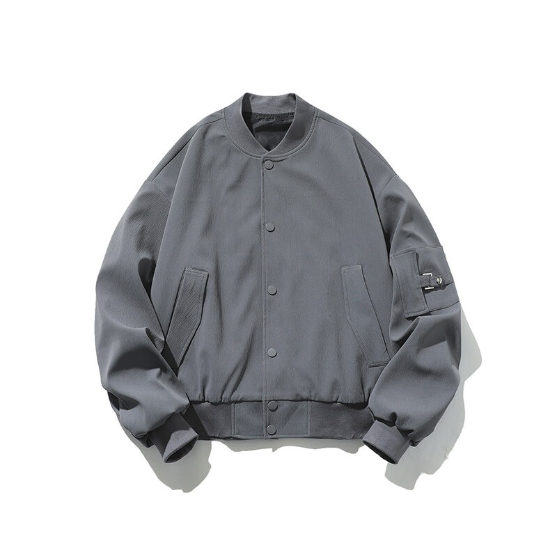 春の男子新しいスタイルメンズアメリカンレトロルーズカジュアルコーチの飛行スタッフジャケット