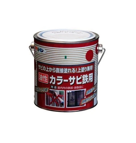（まとめ買い）カラーサビ鉄用 0.7L グレー（ねずみ色） [x3缶セット]