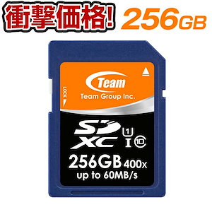 【送料無料】SDXC UHS-1対応 Class10 256GB SDカード