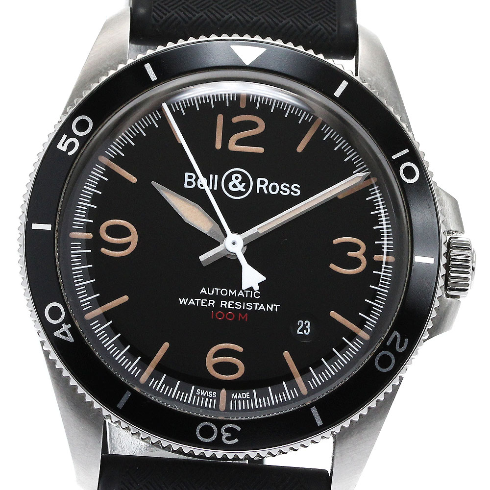 ベル＆ロス Bell＆Ross BRV2-92-S デイト 自動巻き メンズ 良品 _875882【中古】