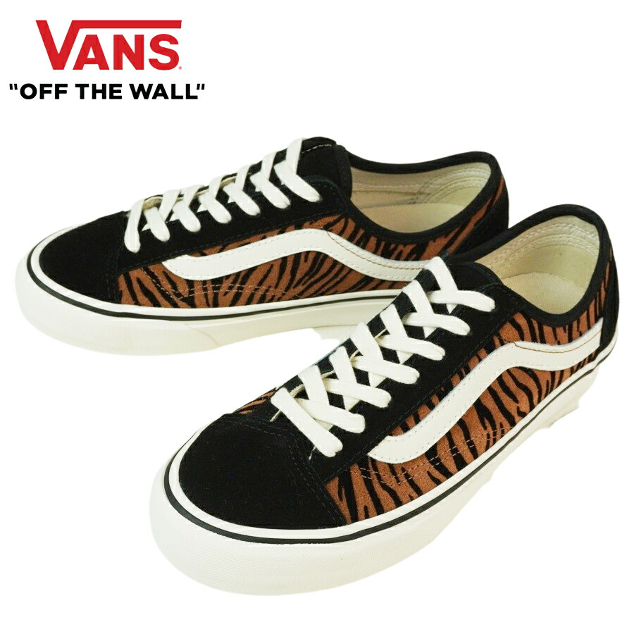 バンズ VANS ヴァンズSTYLE 36 DECON SFスタイル36 ディーコン サーフ【箱無し】(ANIMAL STRIPES)BLKMSHMLW(アニマ