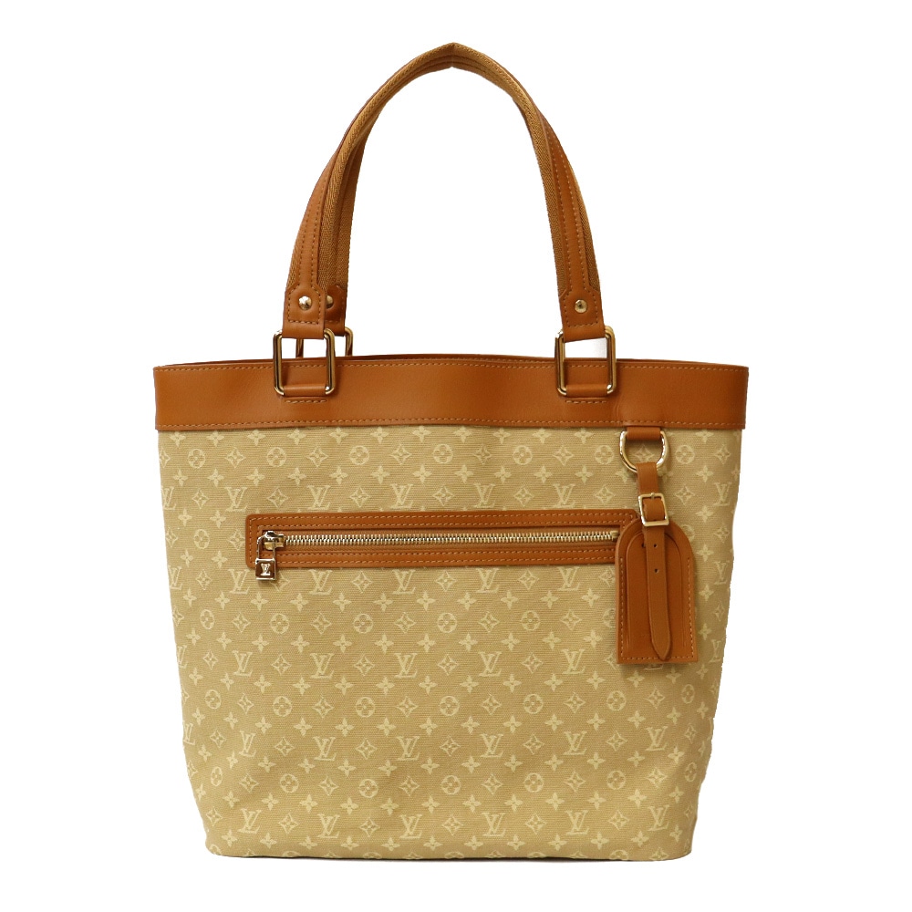 ルイヴィトン ルシーユGM モノグラムミニ トートバッグ モノグラムミニキャンバス M92683 ベージュ LOUIS VUITTON 中古