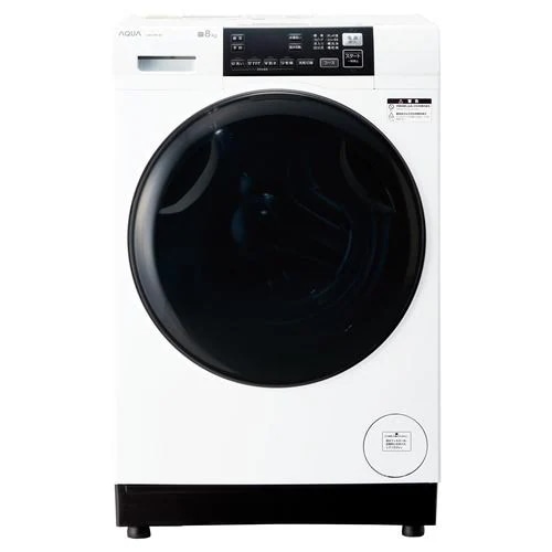 【無料長期保証】AQUA AQW-D8R(RW) ドラム式洗濯乾燥機 右開き 洗濯8kg 乾燥4kg ホワイト