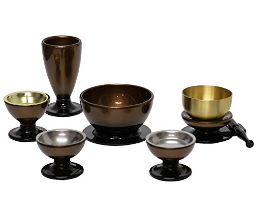 家具調仏具5点セット「このはな 大サイズ」五具足+おりんセット コハクボカシ 大 16,857円