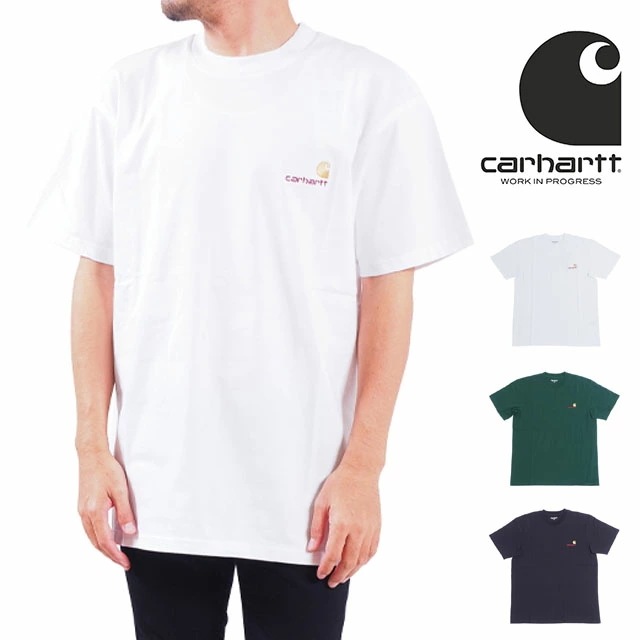 カーハート WIP Tシャツ 半袖 メンズ レディース ホワイト ブラック 白 黒 Carhartt 5,551円