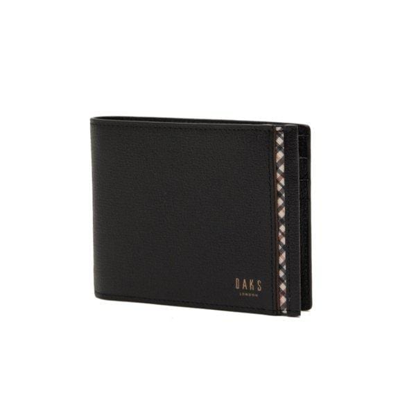ブラックチェック柄ラインポイント二つ折り財布 DBWA5E443