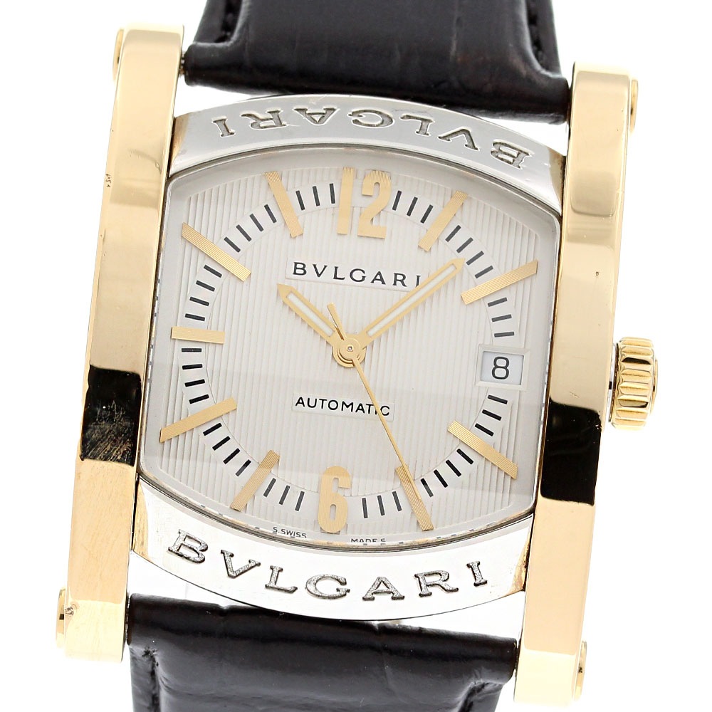 ブルガリ BVLGARI AA44SG アショーマ デイト 自動巻き メンズ _835453【中古】